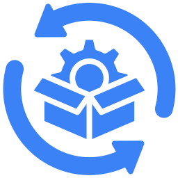 Icon representing Product Architecture Modernization with Result lines