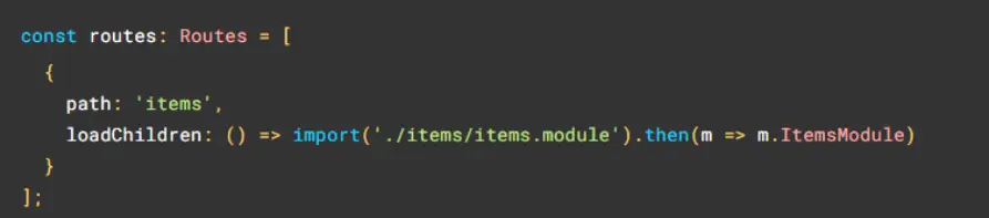 Lazy Loading Modules